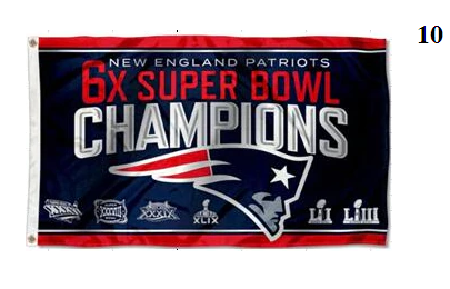 New England Patriots Super Bowl LIII Champions Flags  (Free Shipping)