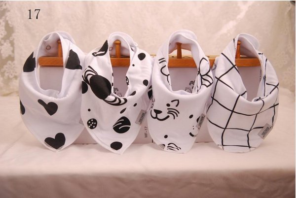 4 Piece Handmade Waterproof Baby Bibs / Bandana