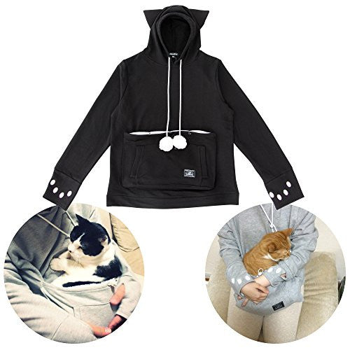 Cat Hoodie With Cuddle Pouch