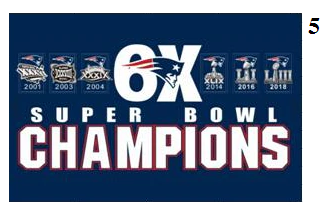 New England Patriots Super Bowl LIII Champions Flags  (Free Shipping)