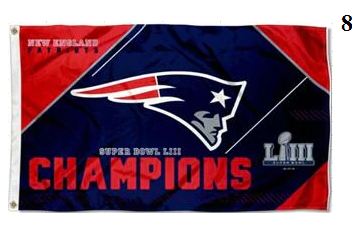 New England Patriots Super Bowl LIII Champions Flags  (Free Shipping)