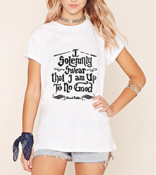 I Solemnly Swear that I am Up To No Good T Shirt ( Free Shipping)