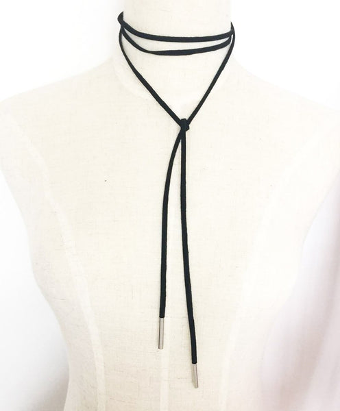 Leather Bow Choker - (Free shipping)