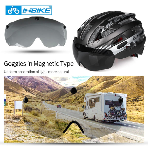 Cycling Helmet with Goggles Ultralight (Free shipping)