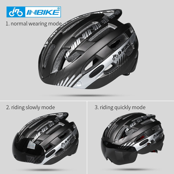 Cycling Helmet with Goggles Ultralight (Free shipping)