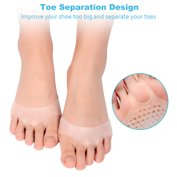 Silicone Padded Forefoot Insoles High Heel Shoes Pad Gel