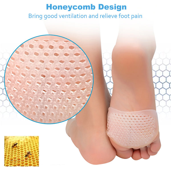 Silicone Padded Forefoot Insoles High Heel Shoes Pad Gel
