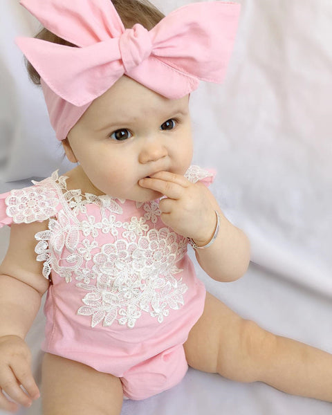 Baby Girls Lace sleeveless Romper