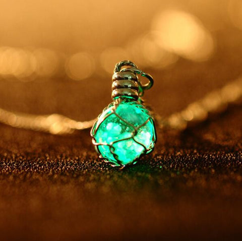 Luminous Crystal Ball necklace