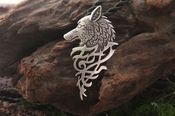 Viking wolf necklace