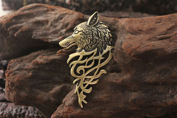 Viking wolf necklace