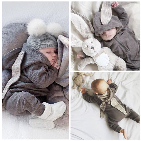 Baby Bunny Ear Romper (Free shipping)
