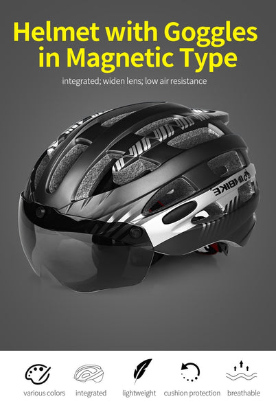 Cycling Helmet with Goggles Ultralight (Free shipping)