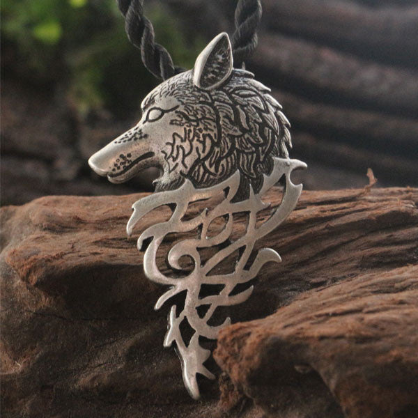 Viking wolf necklace