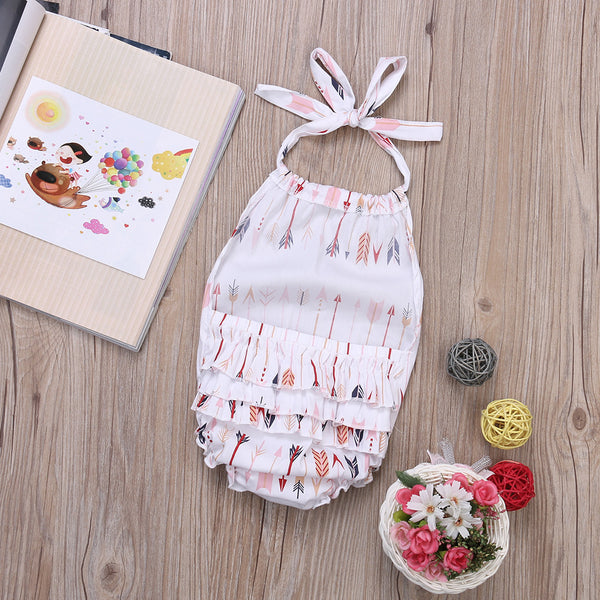 Cute baby girl halter jumpsuit <3