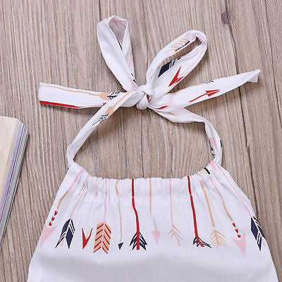 Cute baby girl halter jumpsuit <3