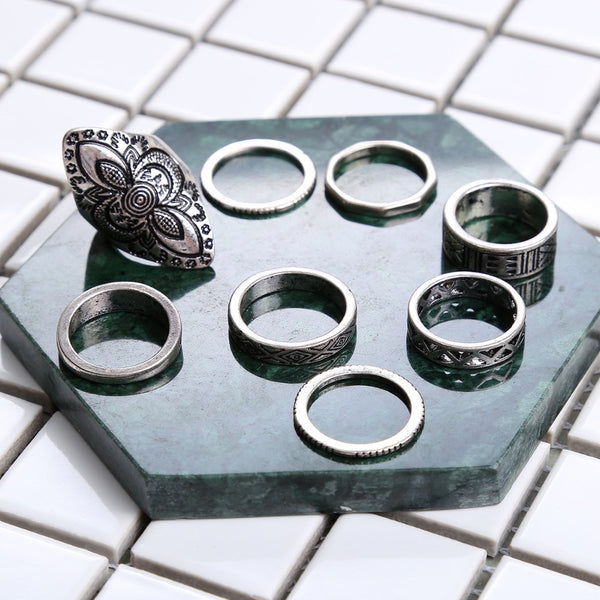 Elephant Boho Ring Sets