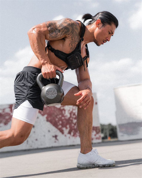 Quick Dry Gym Shorts ( 2 In 1 Double-deck)