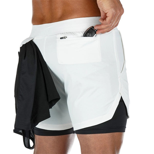 Quick Dry Gym Shorts ( 2 In 1 Double-deck)
