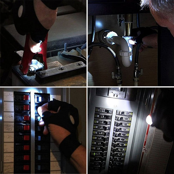 Waterproof Gloves with Led Light