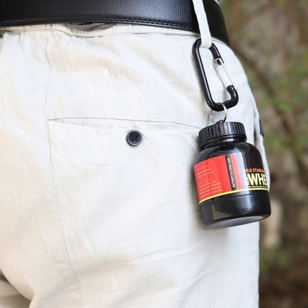 Refillable Protein Powder bottle (Keychain)