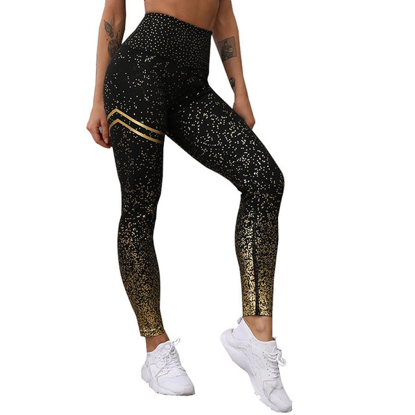 Dual Stripe Print Leggings