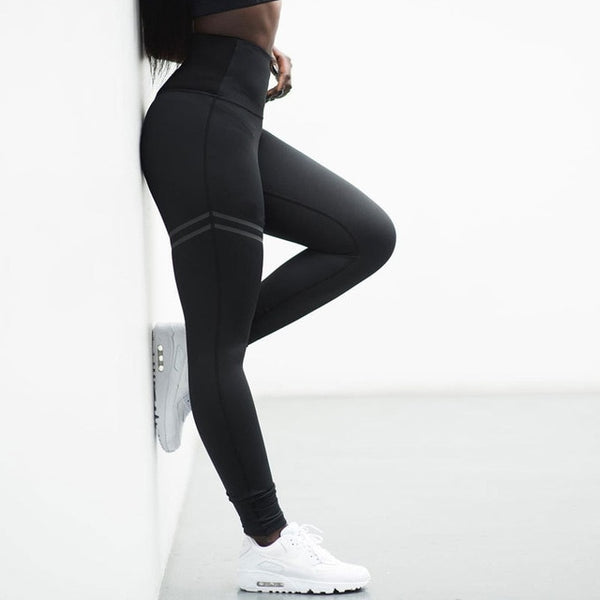 Dual Stripe Print Leggings