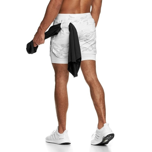 Quick Dry Gym Shorts ( 2 In 1 Double-deck)