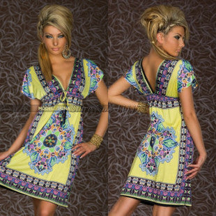 Casual Bohemian Retro Dress