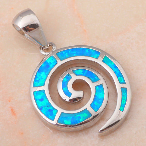 Blue fire Opal Pendant