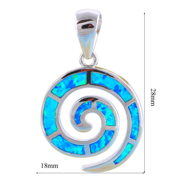Blue fire Opal Pendant