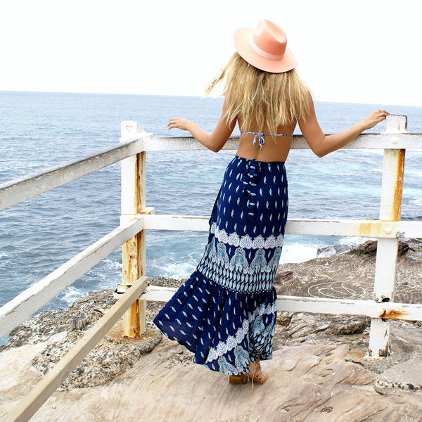 2017 style bohemian beach skirt