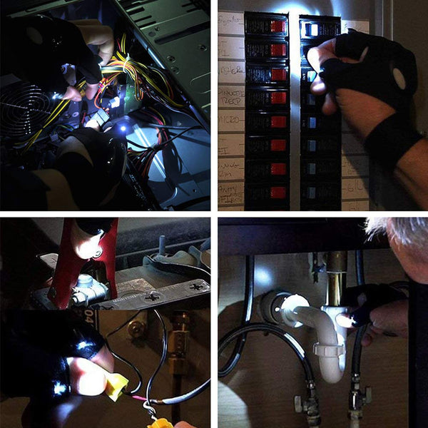 Waterproof Gloves with Led Light