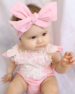 Baby Girls Lace sleeveless Romper