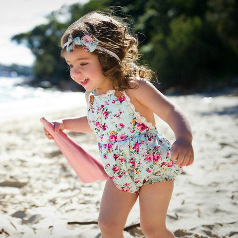 Baby Girl Flower print Romper
