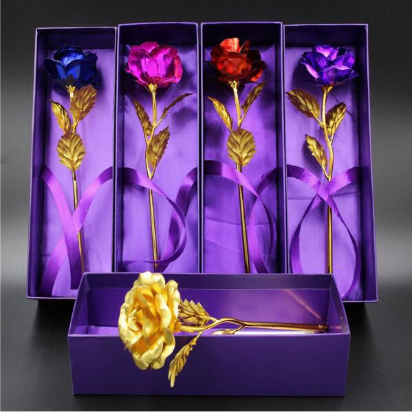 Gold Foil Plated Rose <3