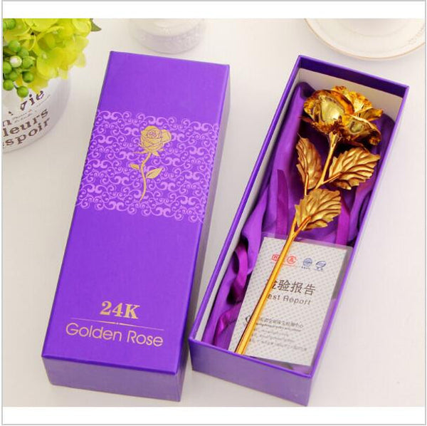 Gold Foil Plated Rose <3