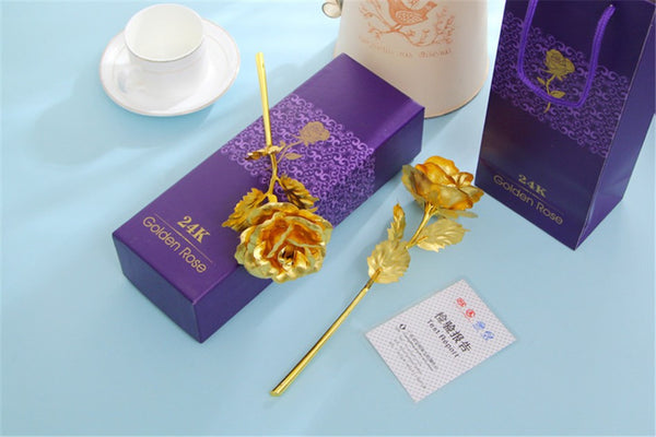 Gold Foil Plated Rose <3