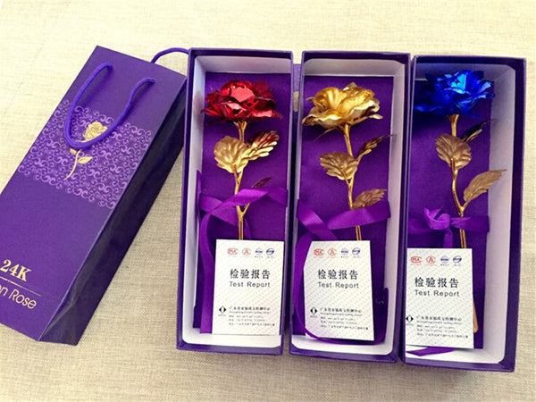Gold Foil Plated Rose <3
