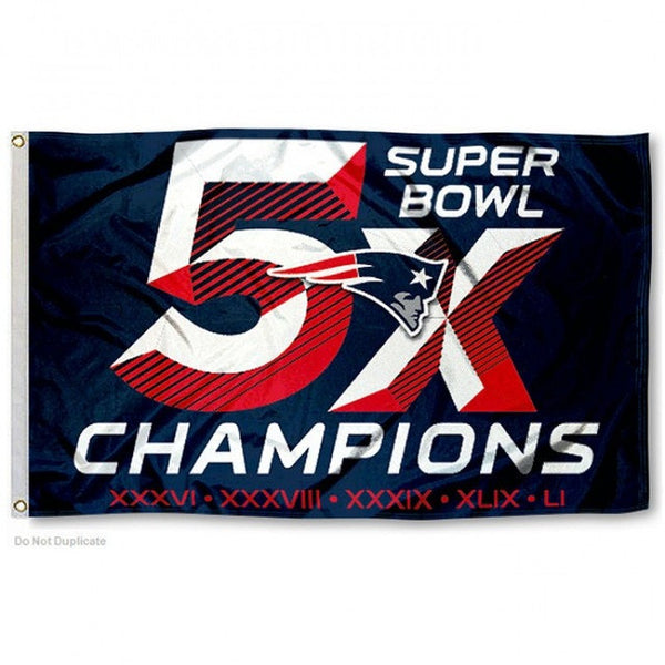 New England Patriots Super Bowl LI Champions Flags  (Free Shipping)
