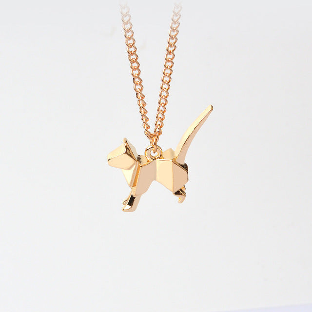Origami Cat Necklace (Free Just pay Shipping)