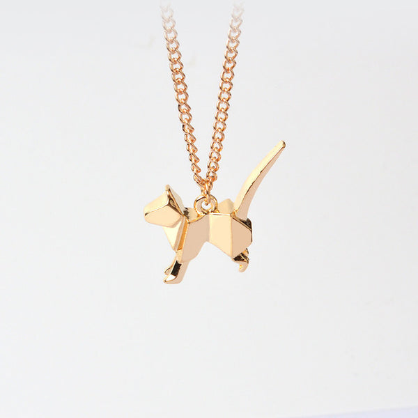 Origami Cat Necklace (Free Just pay Shipping)