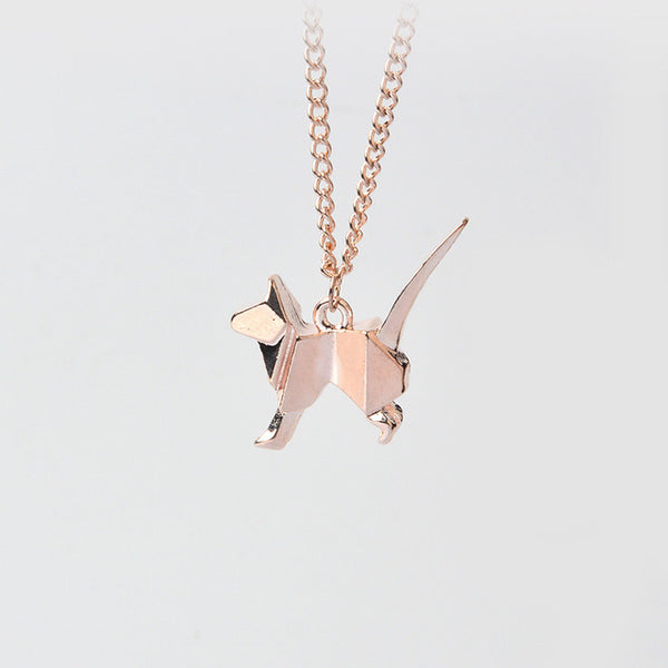 Origami Cat Necklace (Free Just pay Shipping)