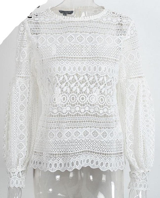 Lace blouse shirt