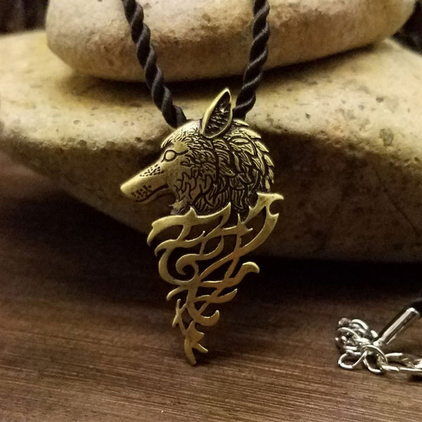 Viking wolf necklace