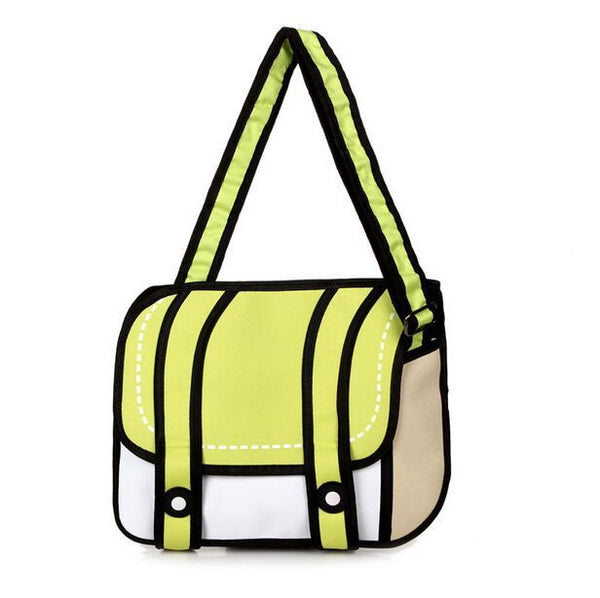 Cartoon Style 2d Shoulder Bag
