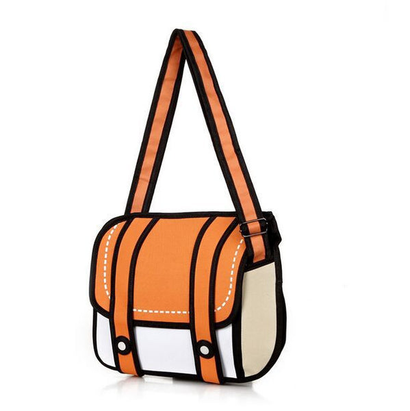 Cartoon Style 2d Shoulder Bag