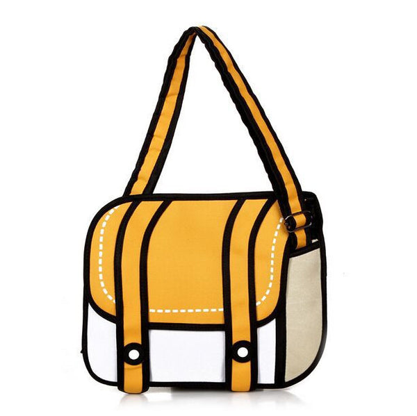 Cartoon Style 2d Shoulder Bag