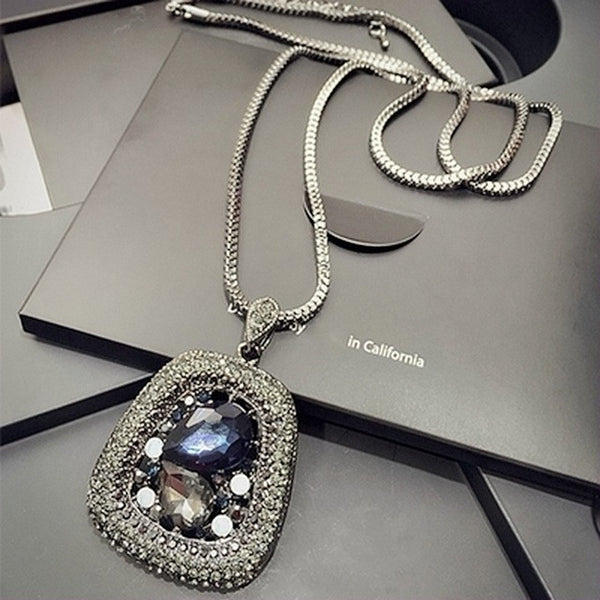 Vintage Geometrical Crystal Pendant
