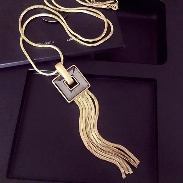 Vintage Geometrical Crystal Pendant